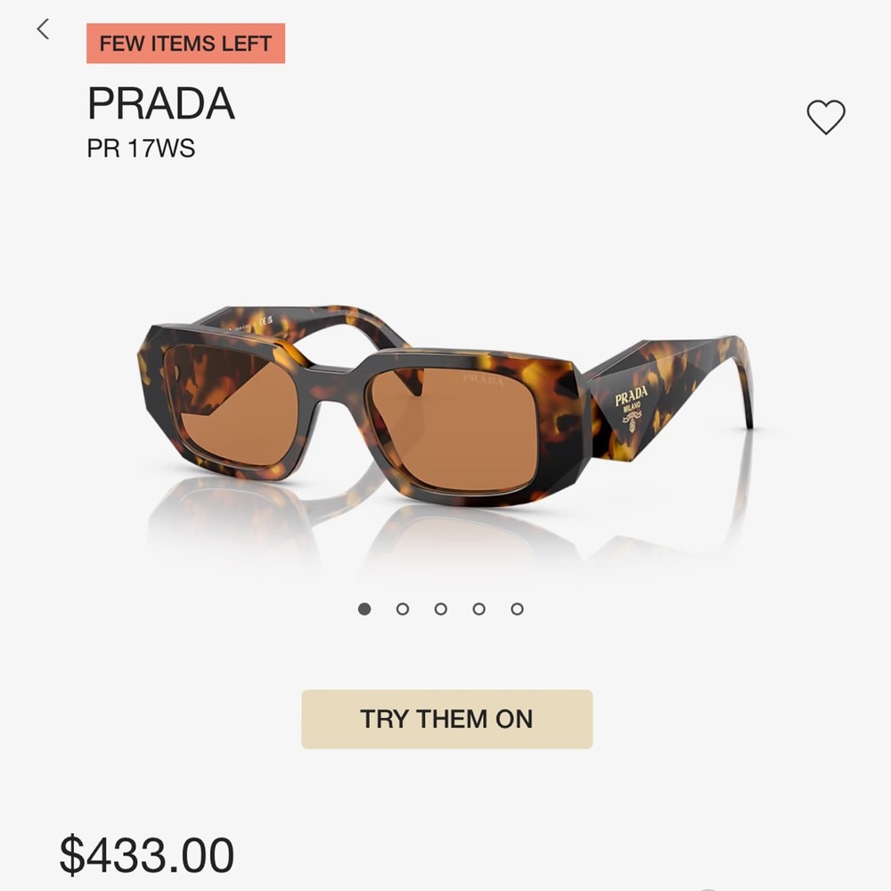 NEW in box Prada PR 17WS sunglasses